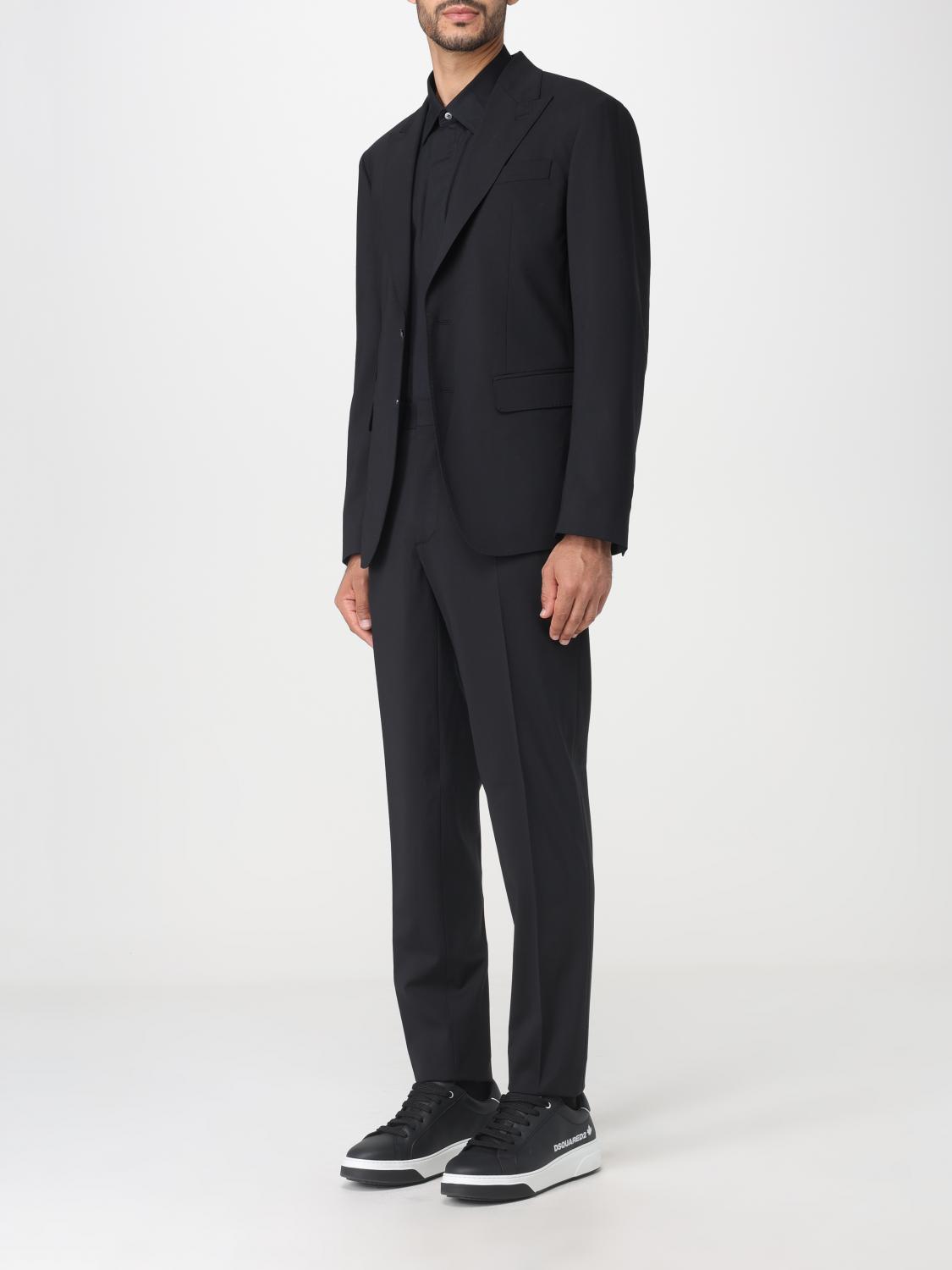 DSQUARED2 КЛАССИЧЕСКИЙ КОСТЮМ: Классический костюм Мужское Dsquared2, Черный - Img 4
