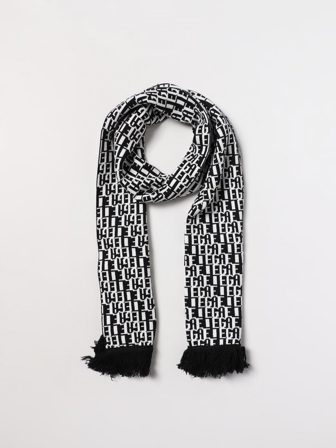 GAËLLE PARIS SCIARPA: Sciarpa Gaëlle Paris in misto viscosa con logo jacquard, Nero - Img 2