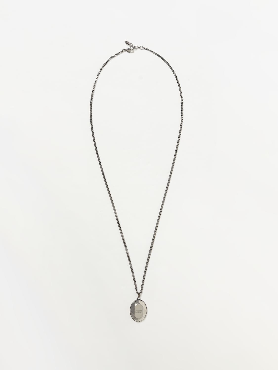 MCQUEEN GIOIELLO: Collana McQueen in metallo con charm, Argento - Img 1