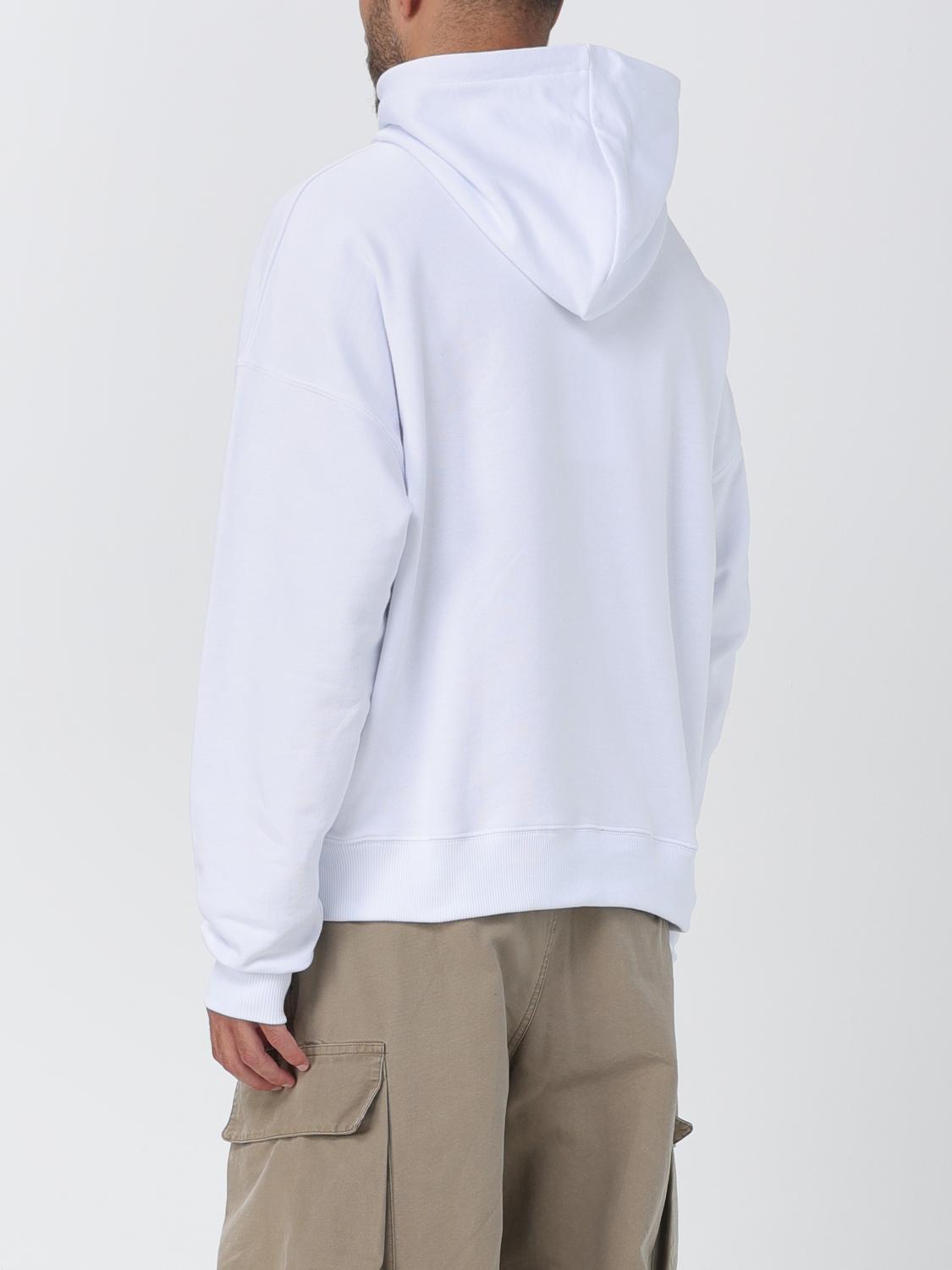 MSGM FELPA: Felpa MSGM in cotone con logo, Bianco 1 - Img 3