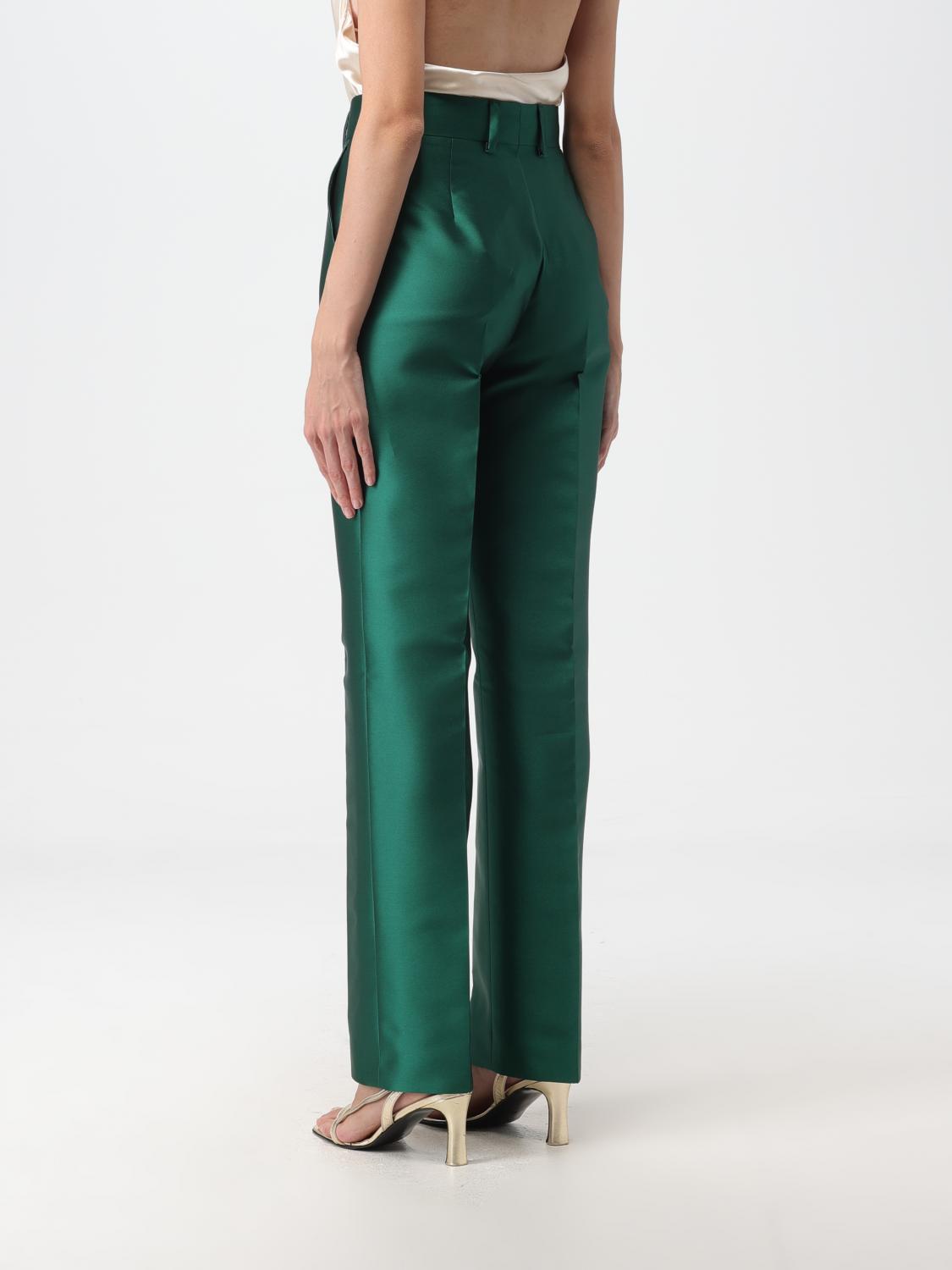 ALBERTA FERRETTI PANTALONI: Pantalone Alberta Ferretti in misto seta, Verde - Img 2