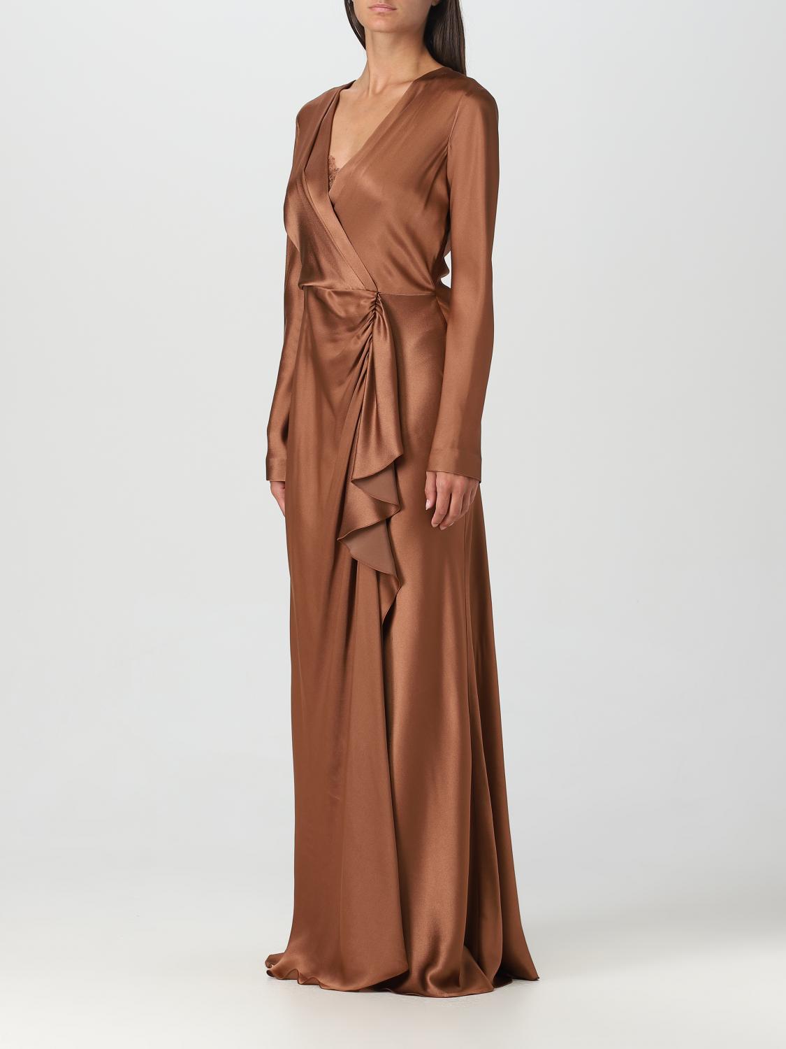 ALBERTA FERRETTI DRESS: Dress woman Alberta Ferretti, Brown - Img 3