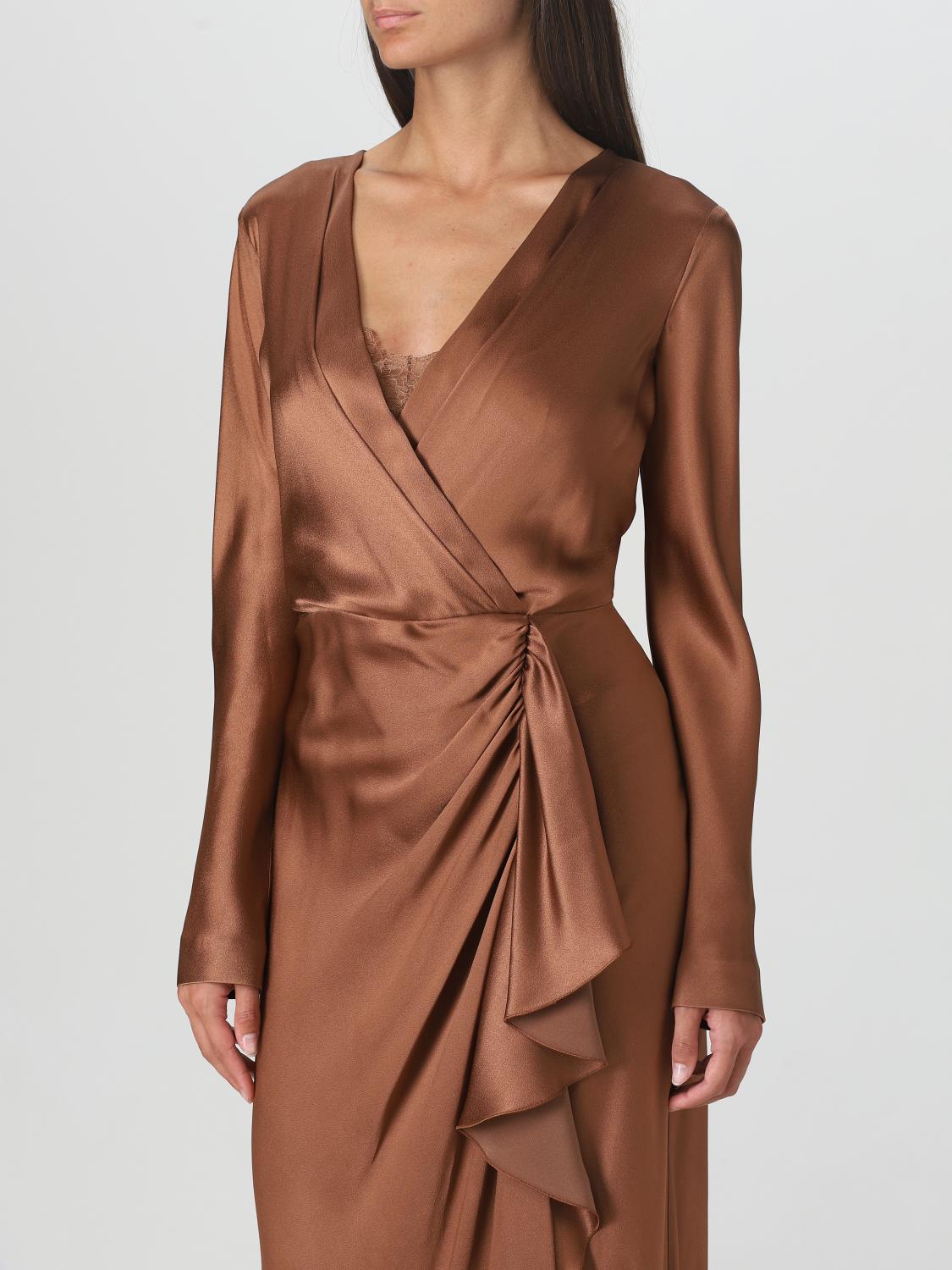 ALBERTA FERRETTI DRESS: Dress woman Alberta Ferretti, Brown - Img 4