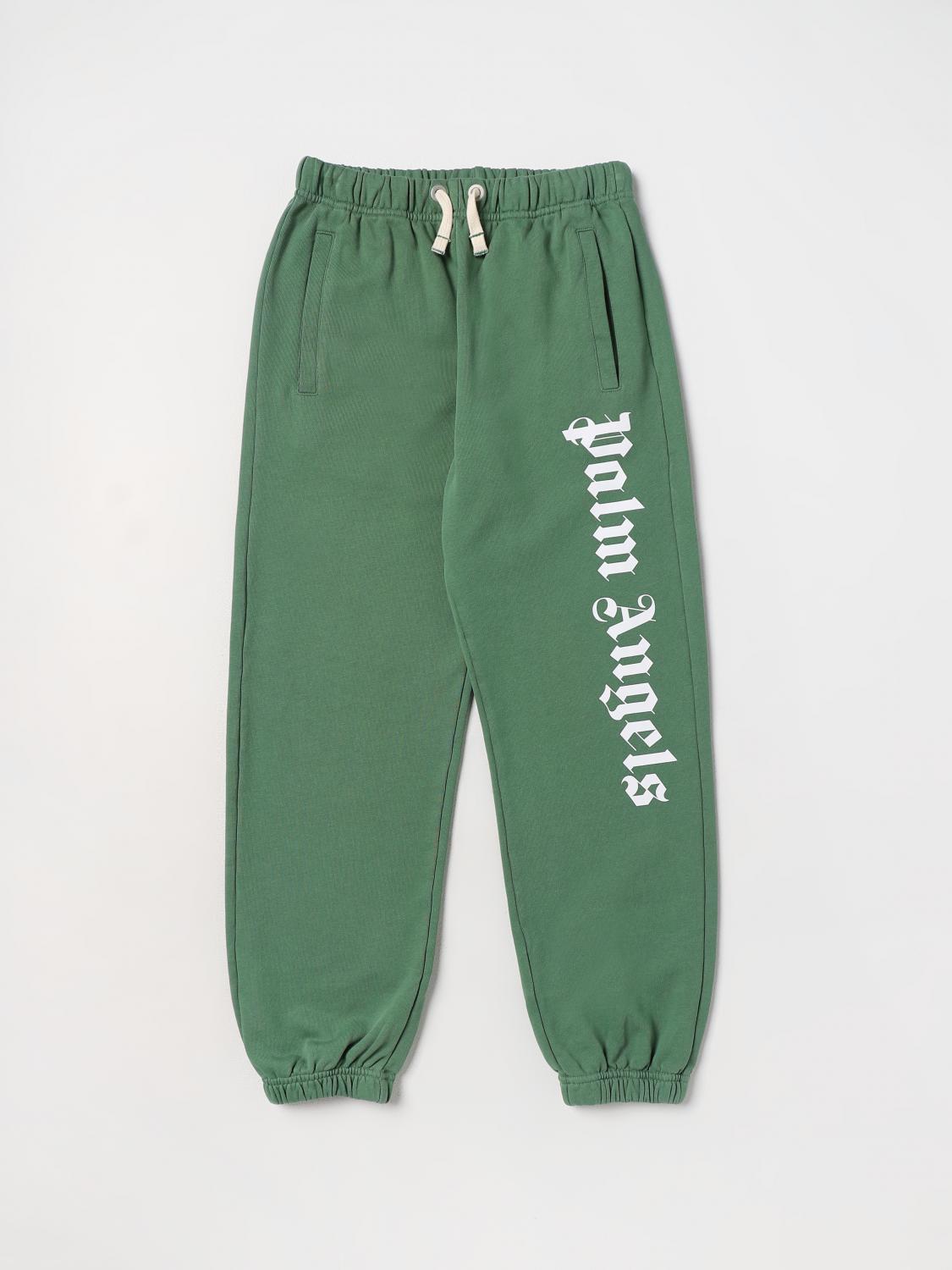 PALM ANGELS PANTS: Pants kids Palm Angels, Green - Img 1