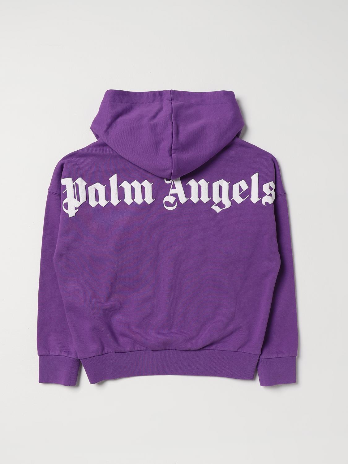 PALM ANGELS JERSEY: Jersey niños Palm Angels, Violeta - Img 2