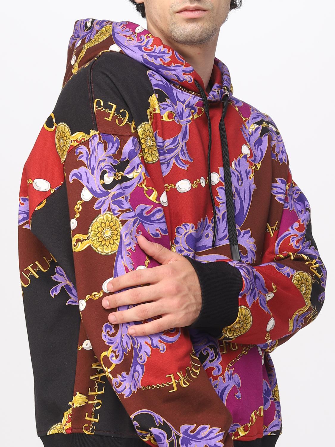 Versace Jeans Couture sweatshirt in Baroque print cotton - Violet