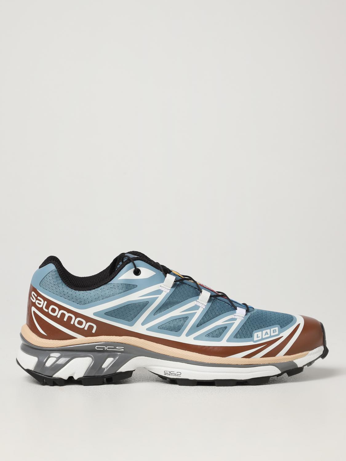 SALOMON SNEAKERS: Salomon XT-6 rubber and mesh sneakers, Blue - Img 1