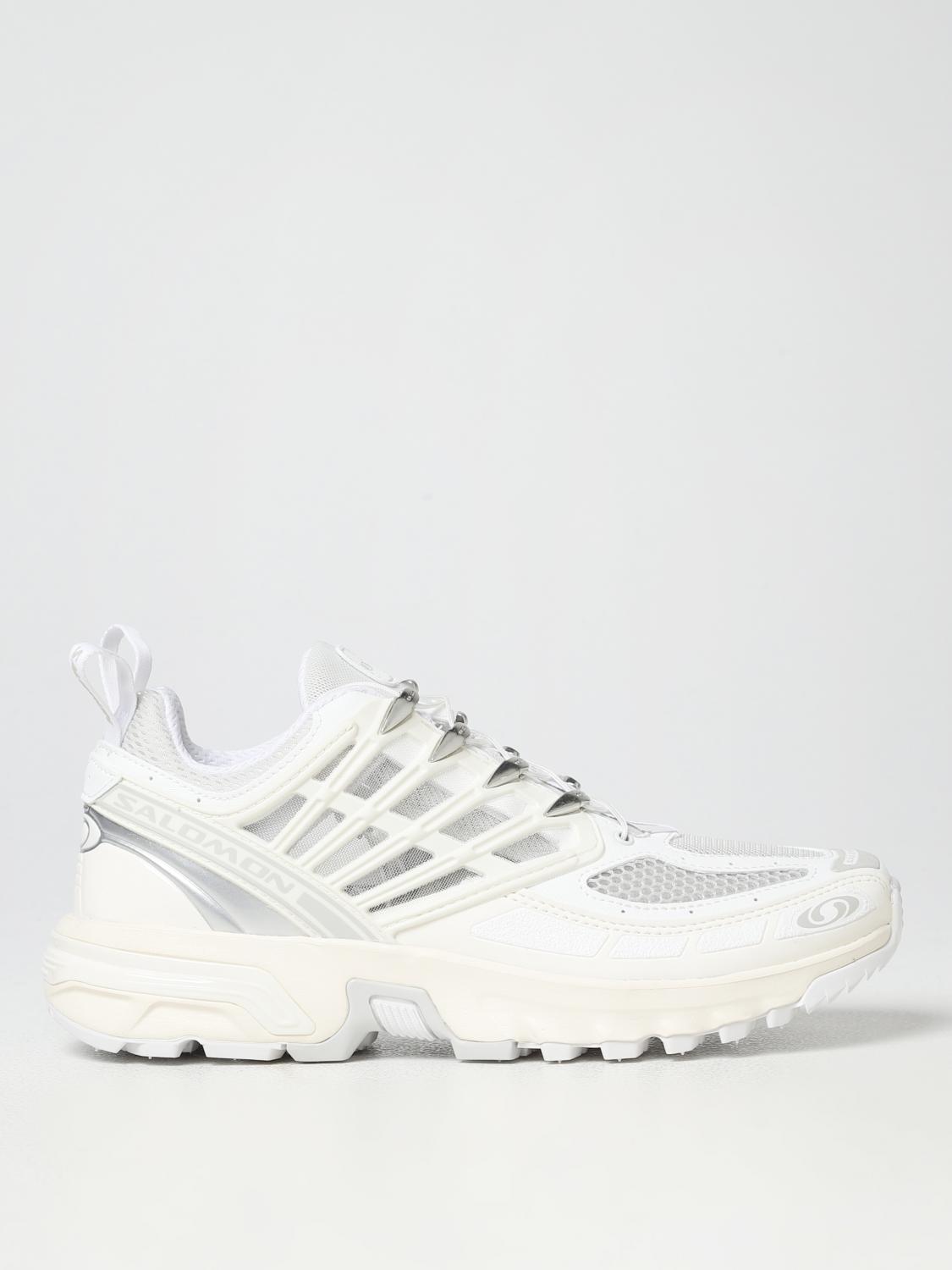 SALOMON SNEAKERS: Salomon Asc Pro mesh and synthetic leather sneakers, White - Img 1