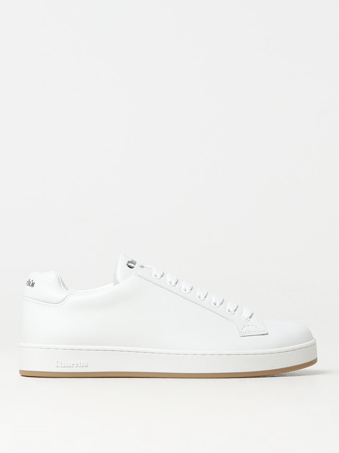 スニーカー Church's White nappa leather Ludlow 3 sneakers CHURCH'S: Ludlow sneakers in leather with logo - White