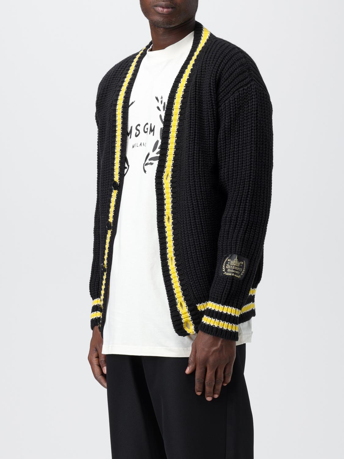 MSGM CARDIGAN: MSGM cardigan in virgin wool blend, Black - Img 4