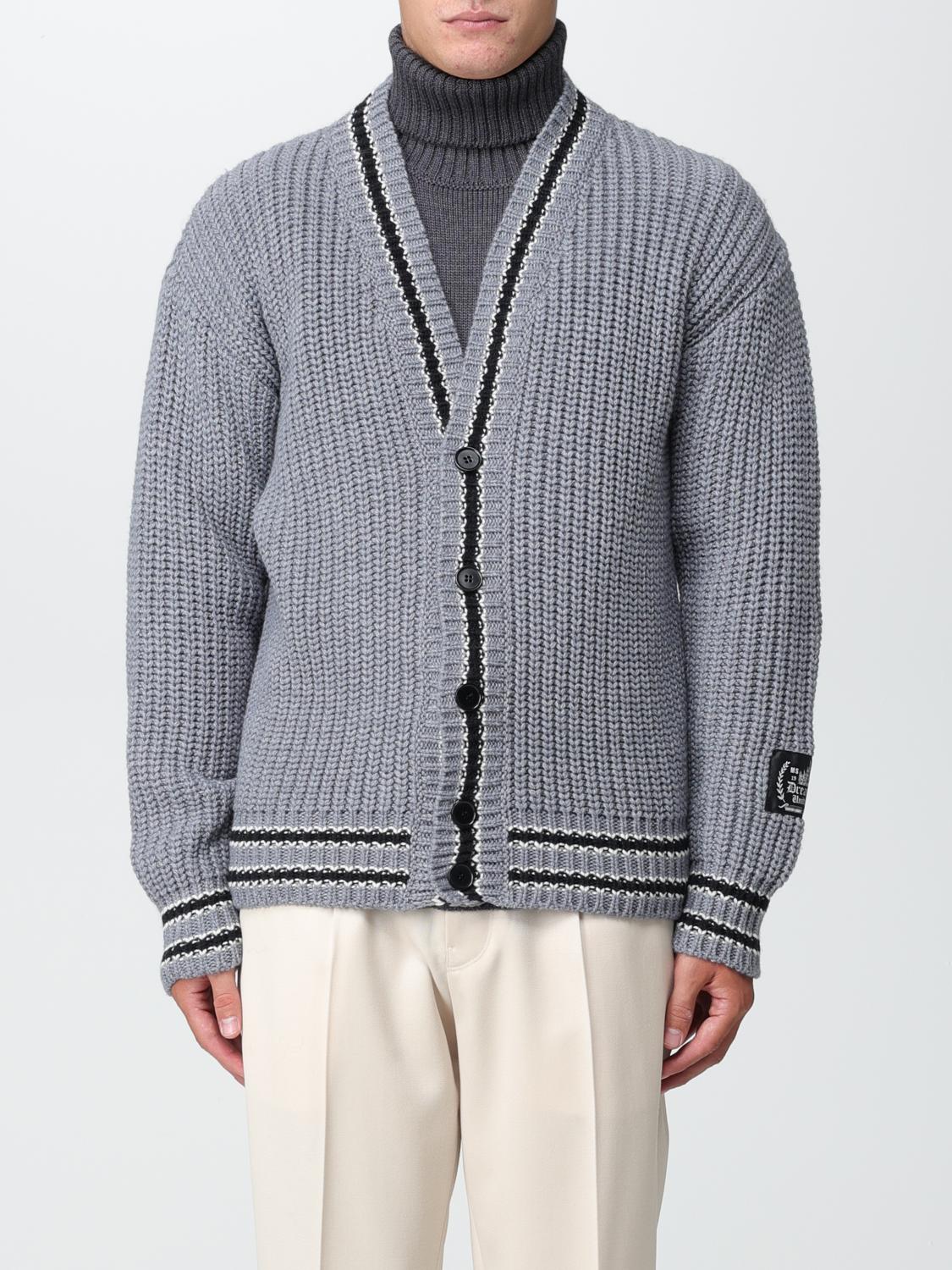 MSGM CARDIGAN: MSGM cardigan in virgin wool blend, Grey - Img 1