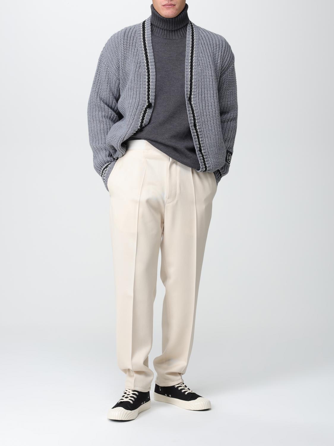 MSGM CARDIGAN: MSGM cardigan in virgin wool blend, Grey - Img 2