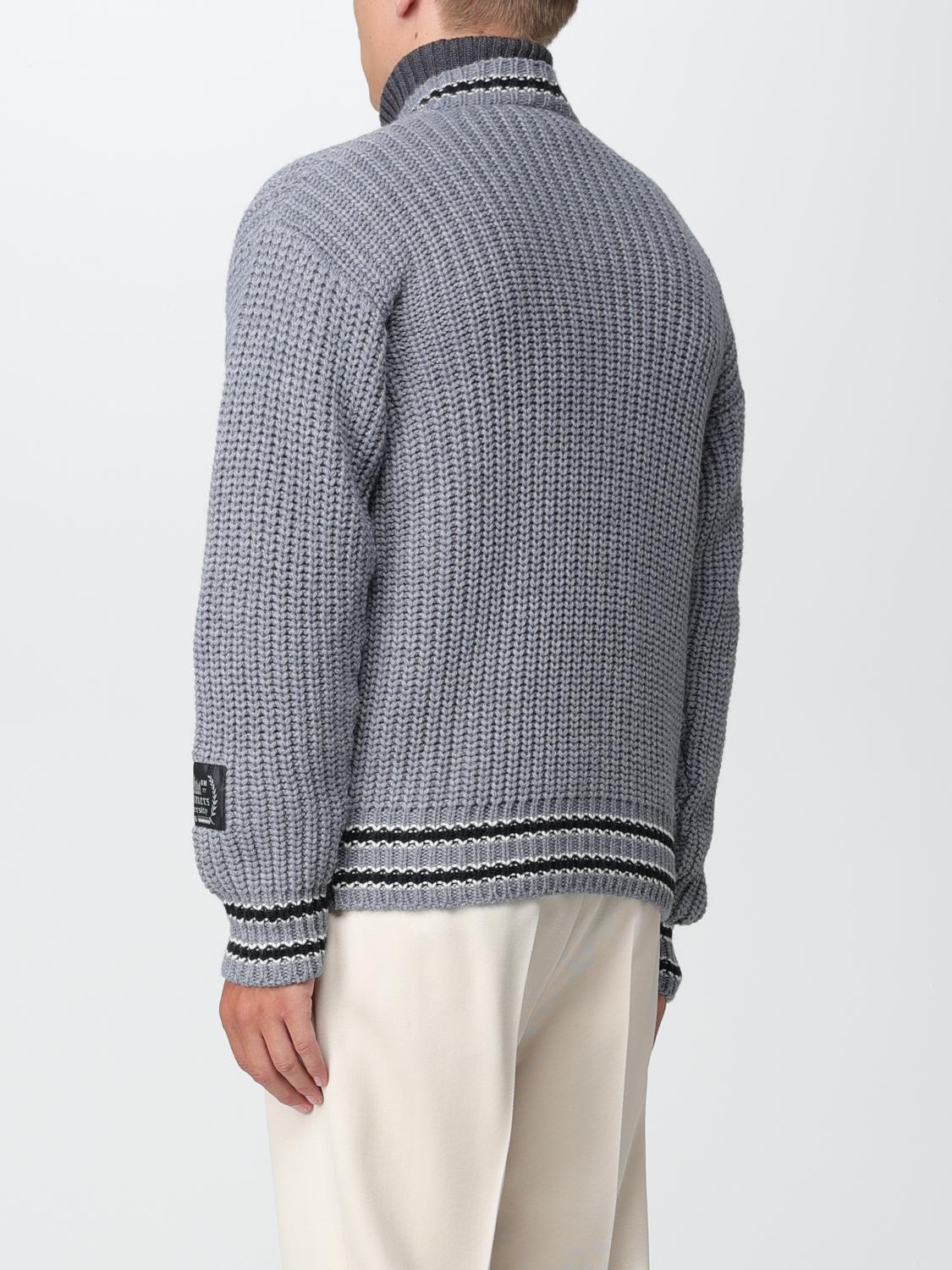 MSGM CARDIGAN: MSGM cardigan in virgin wool blend, Grey - Img 3