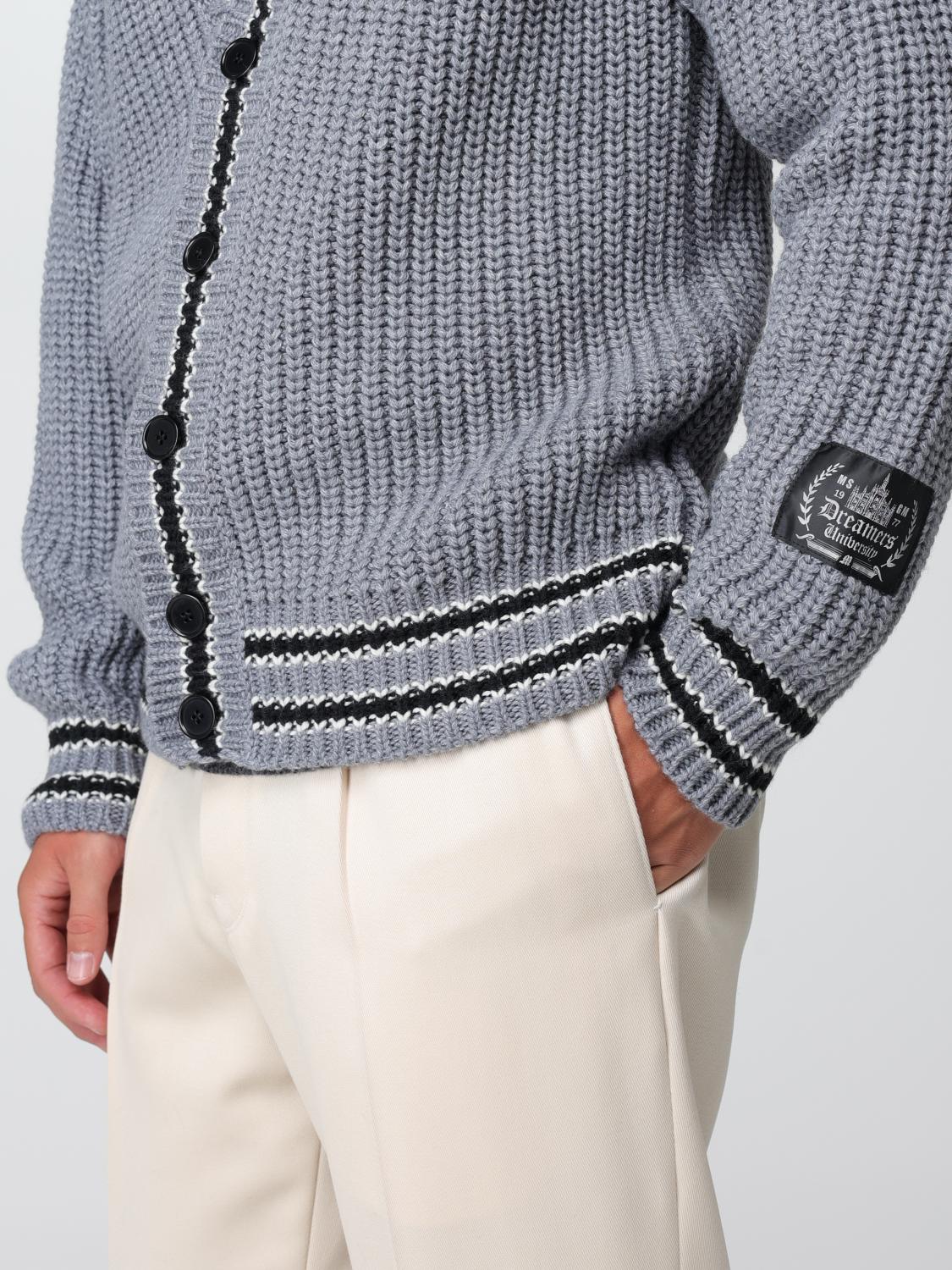 MSGM CARDIGAN: MSGM cardigan in virgin wool blend, Grey - Img 5