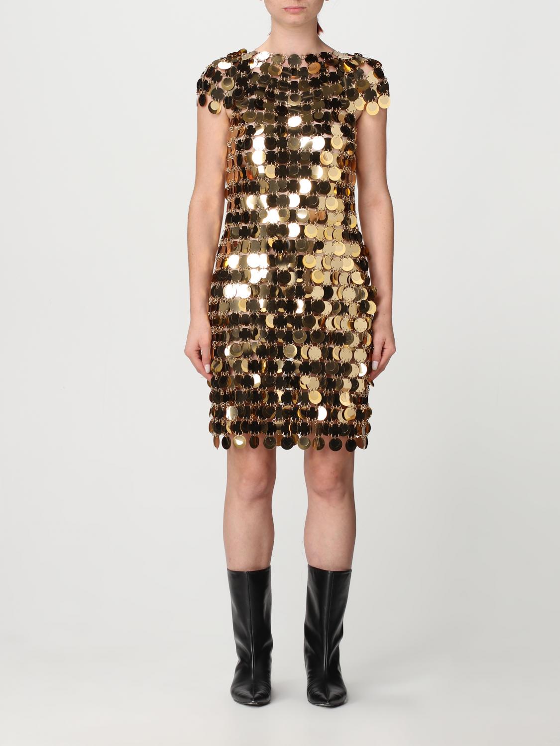RABANNE: Dress woman Paco Gold Rabanne dress 19AIRO014PS0133