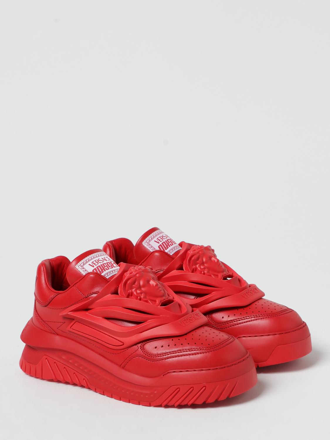 VERSACE BASKETS: Baskets homme Versace, Rouge - Img 2