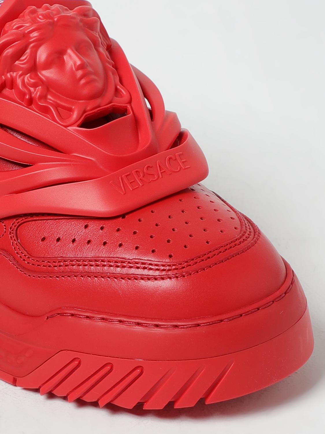 VERSACE BASKETS: Baskets homme Versace, Rouge - Img 4