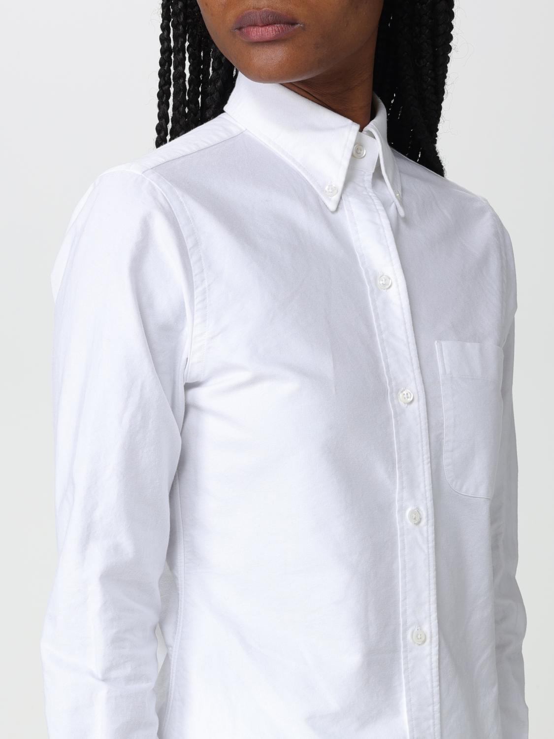 THOM BROWNE CAMISA: Camisa mujer Thom Browne, Blanco - Img 5