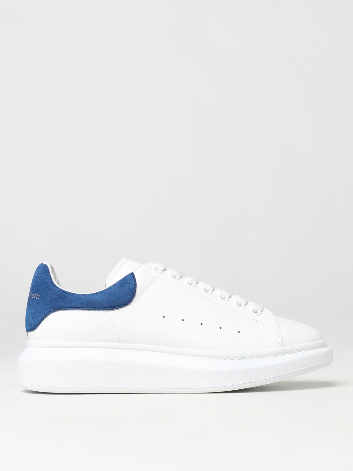MCQUEEN SNEAKERS: Sneakers Larry McQueen in pelle, Blue - Img 1