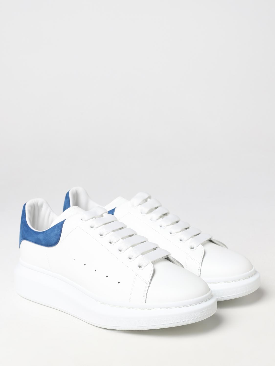 MCQUEEN SNEAKERS: Sneakers Larry McQueen in pelle, Blue - Img 2