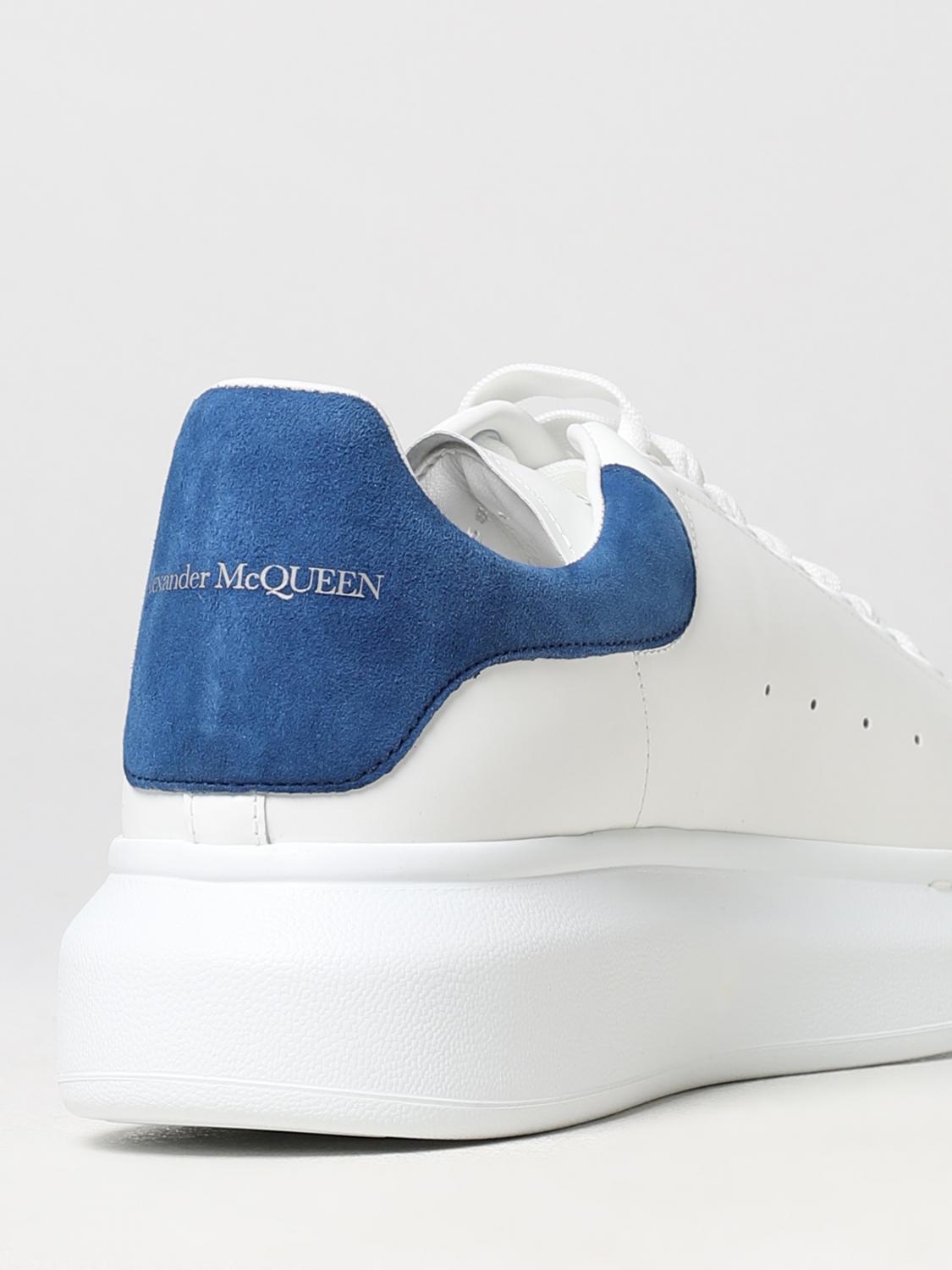 MCQUEEN SNEAKERS: Sneakers Larry McQueen in pelle, Blue - Img 3