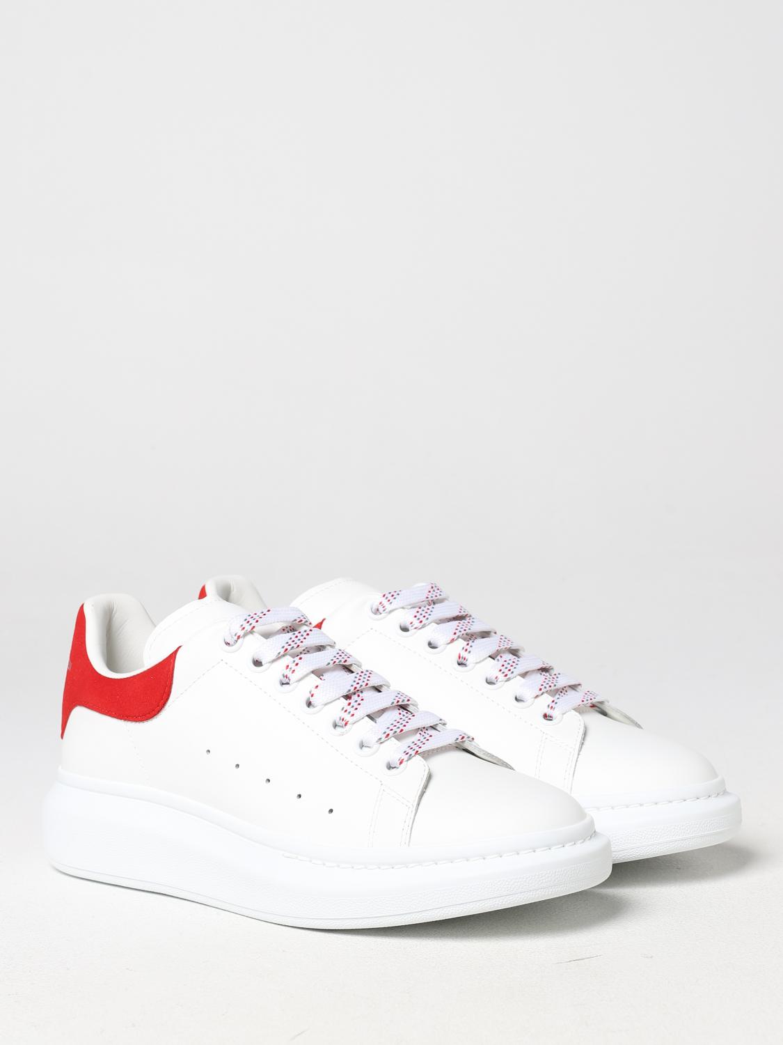 MCQUEEN SNEAKERS: McQueen Larry leather sneakers, Red - Img 2