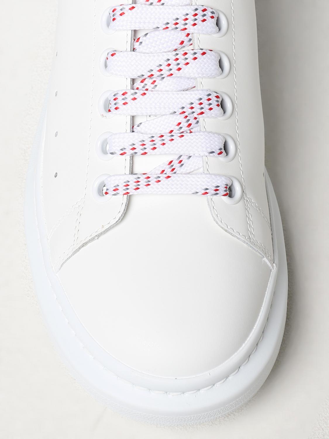 MCQUEEN SNEAKERS: McQueen Larry leather sneakers, Red - Img 4