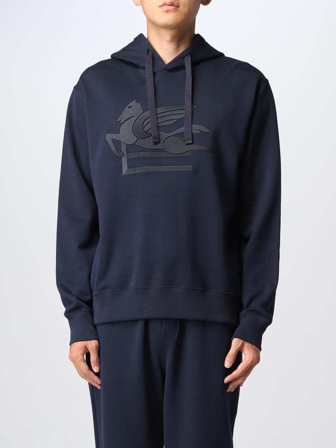 ETRO SWEATSHIRT: Pull homme Etro, Bleu Marine - Img 1