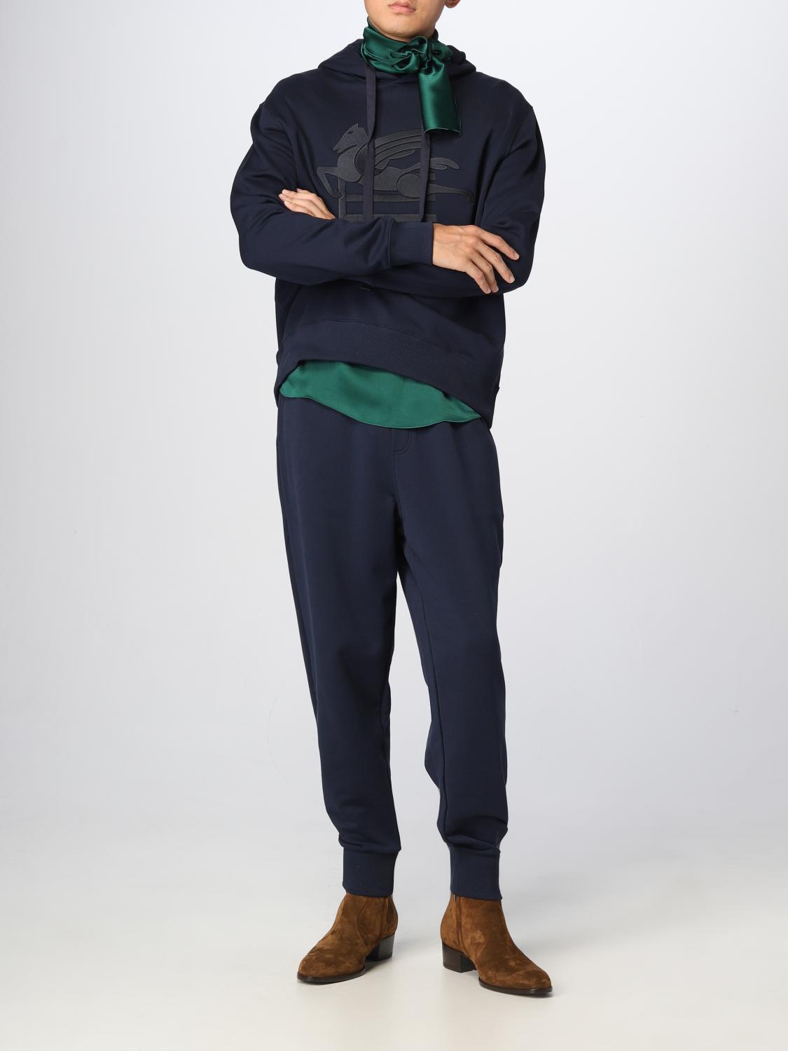 ETRO SWEATSHIRT: Pull homme Etro, Bleu Marine - Img 2