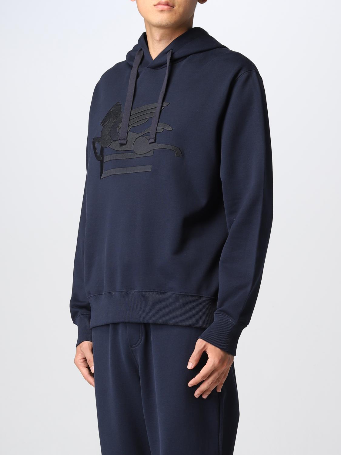 ETRO SWEATSHIRT: Pull homme Etro, Bleu Marine - Img 4