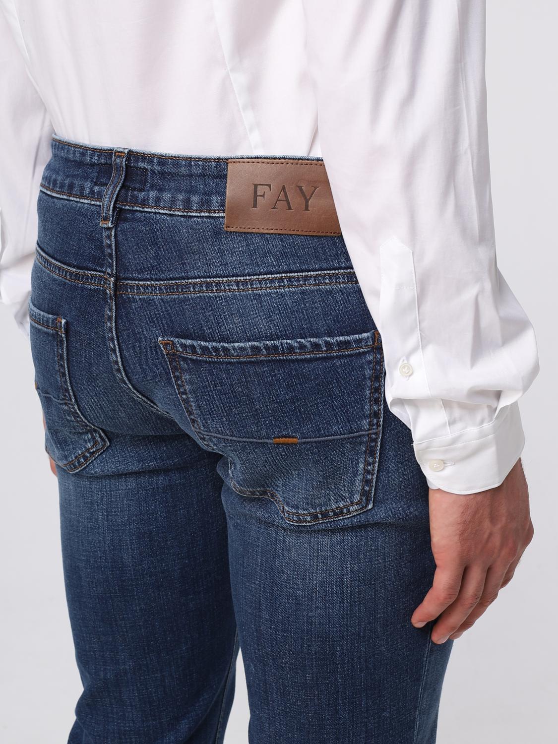 FAY JEANS: Jeans men Fay, Royal Blue - Img 3
