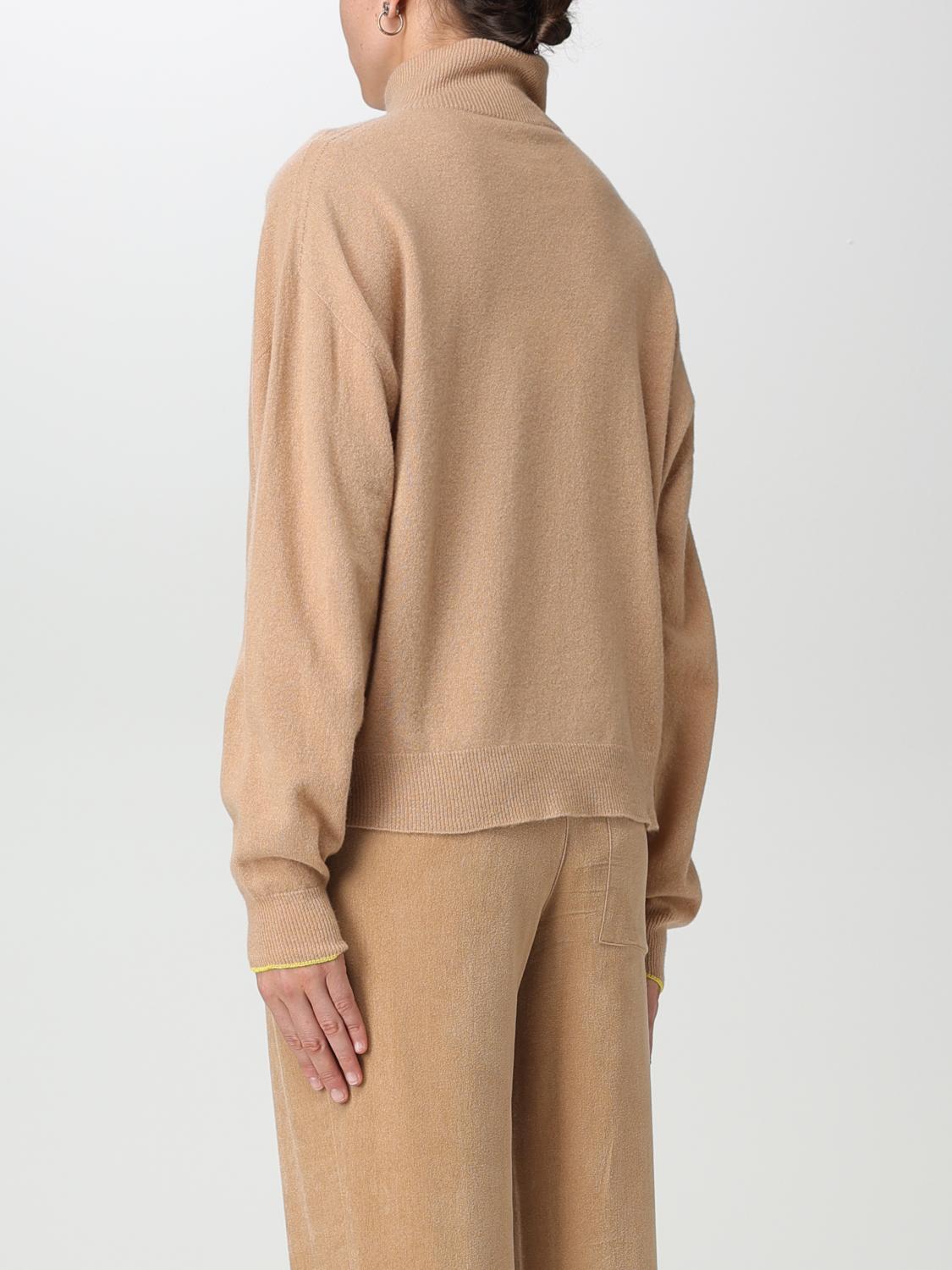 ALYSI MAGLIA: Maglione Alysi in misto lana, Marrone - Img 3