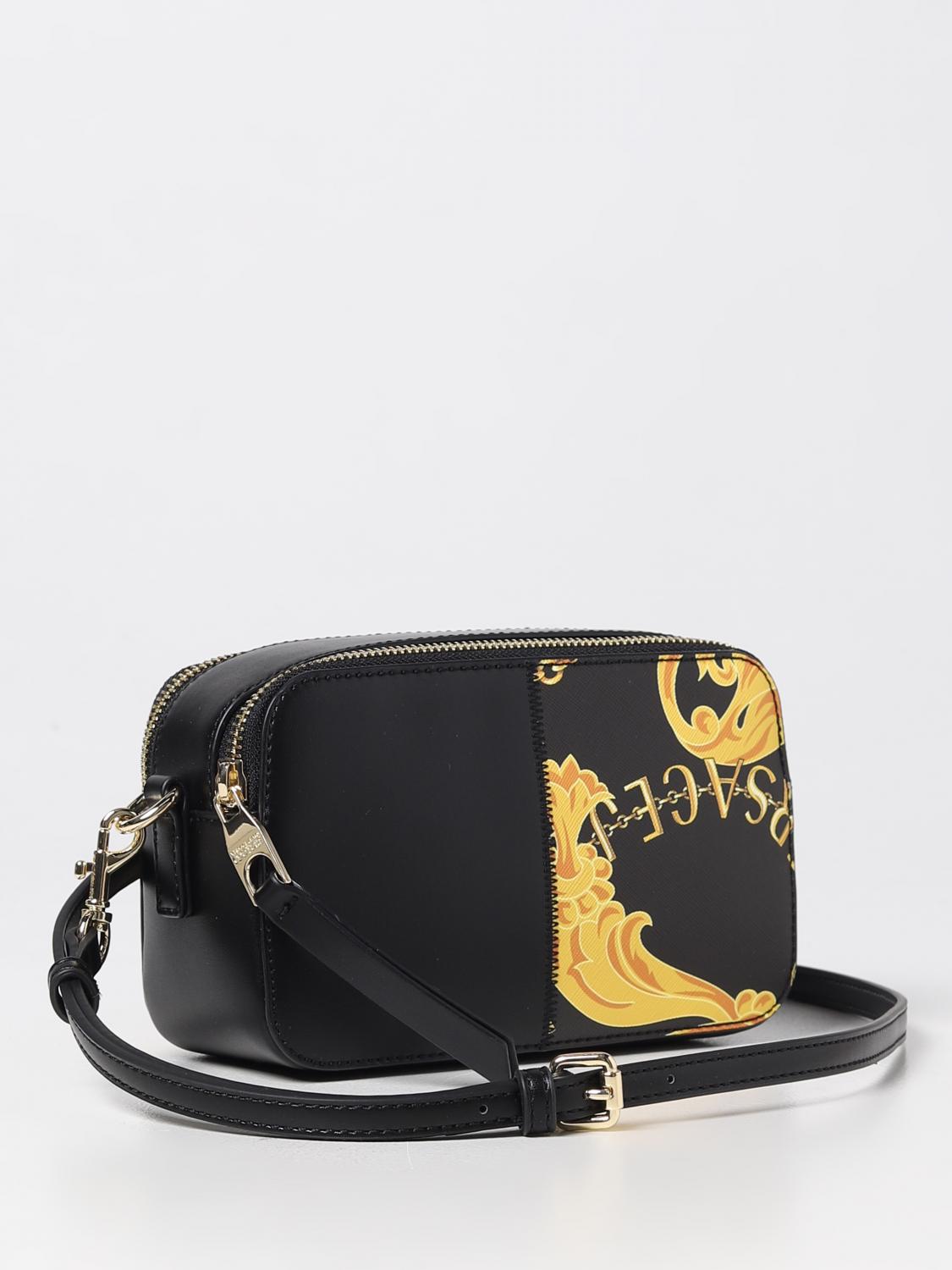 Versace Jeans Couture bag in saffiano synthetic leather - Black