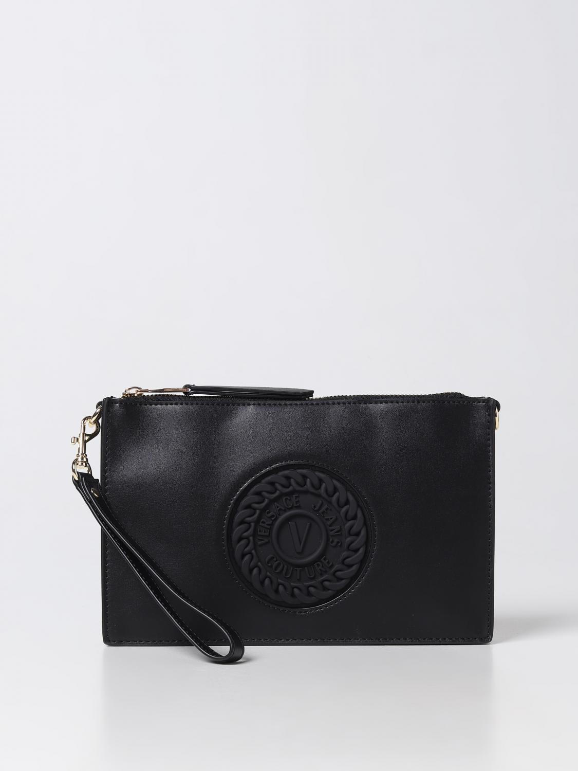 Versace Jeans Couture clutch in synthetic leather - Black