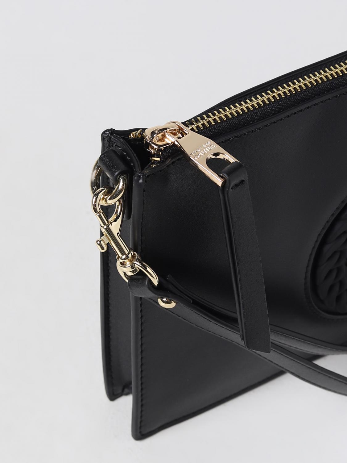 Versace Jeans Couture clutch in synthetic leather - Black