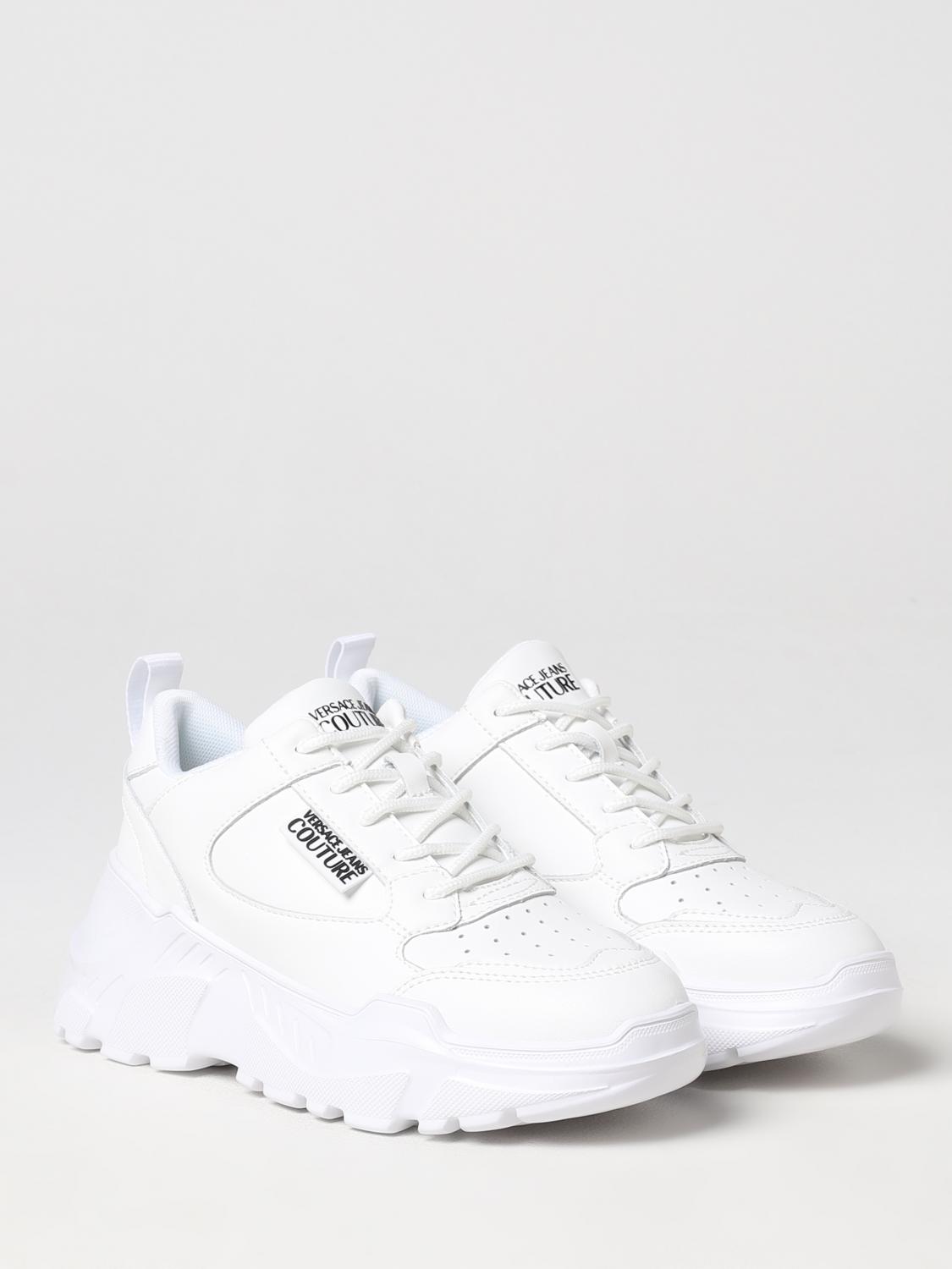 VERSACE JEANS COUTURE SNEAKERS: Versace Jeans Couture sneakers in leather, White - Img 2