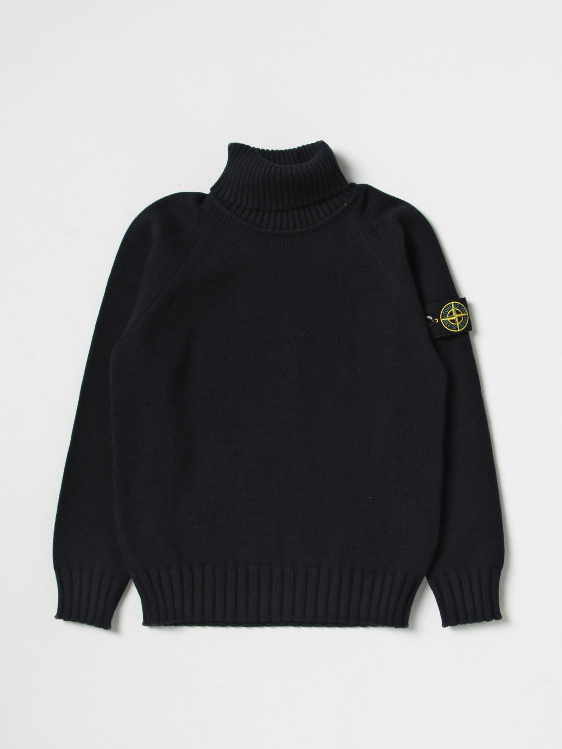 STONE ISLAND JUNIOR СВИТЕР: Свитер Детское Stone Island Junior, Синий - Img 1