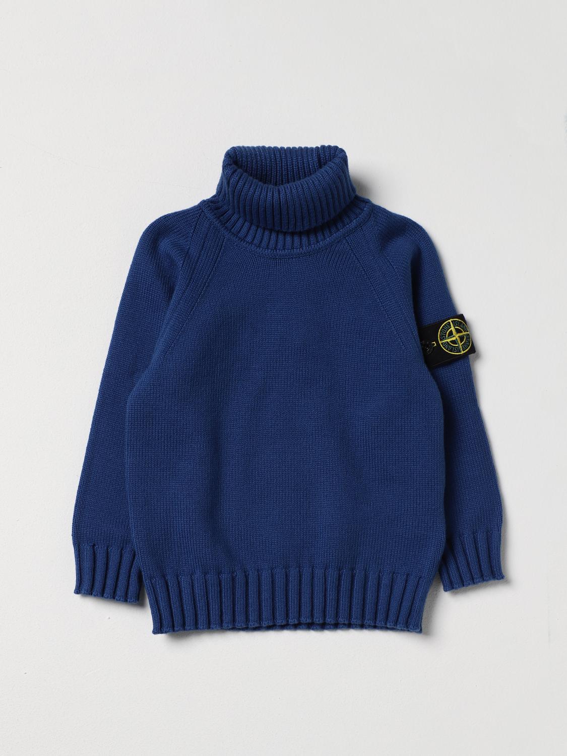STONE ISLAND JUNIOR PULLOVER: Pullover kinder Stone Island Junior, Blau 1 - Img 1
