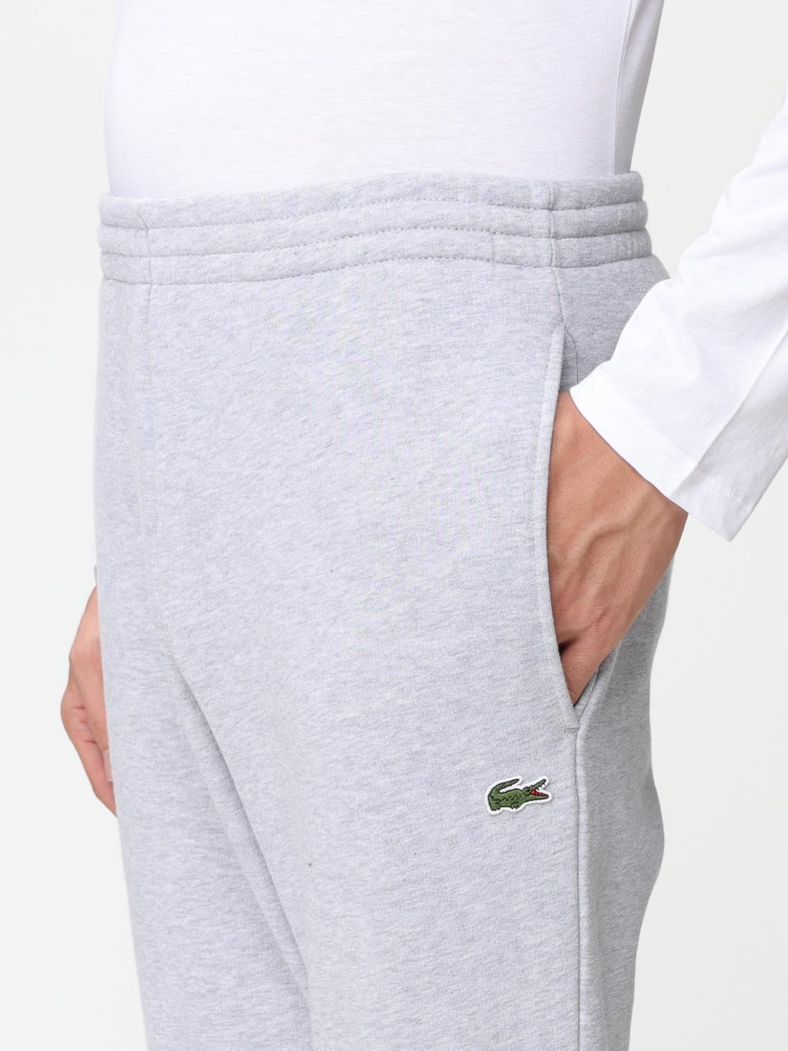 LACOSTE PANTS: Pants men Lacoste, Silver - Img 3