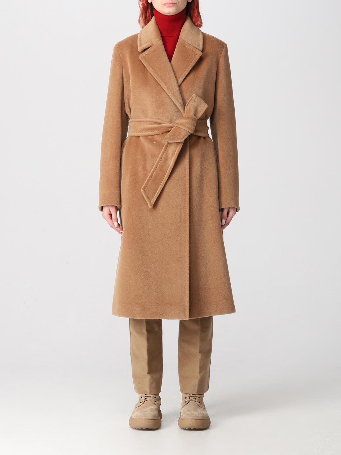 MAX MARA COAT: Coat woman Max Mara, Camel - Img 1