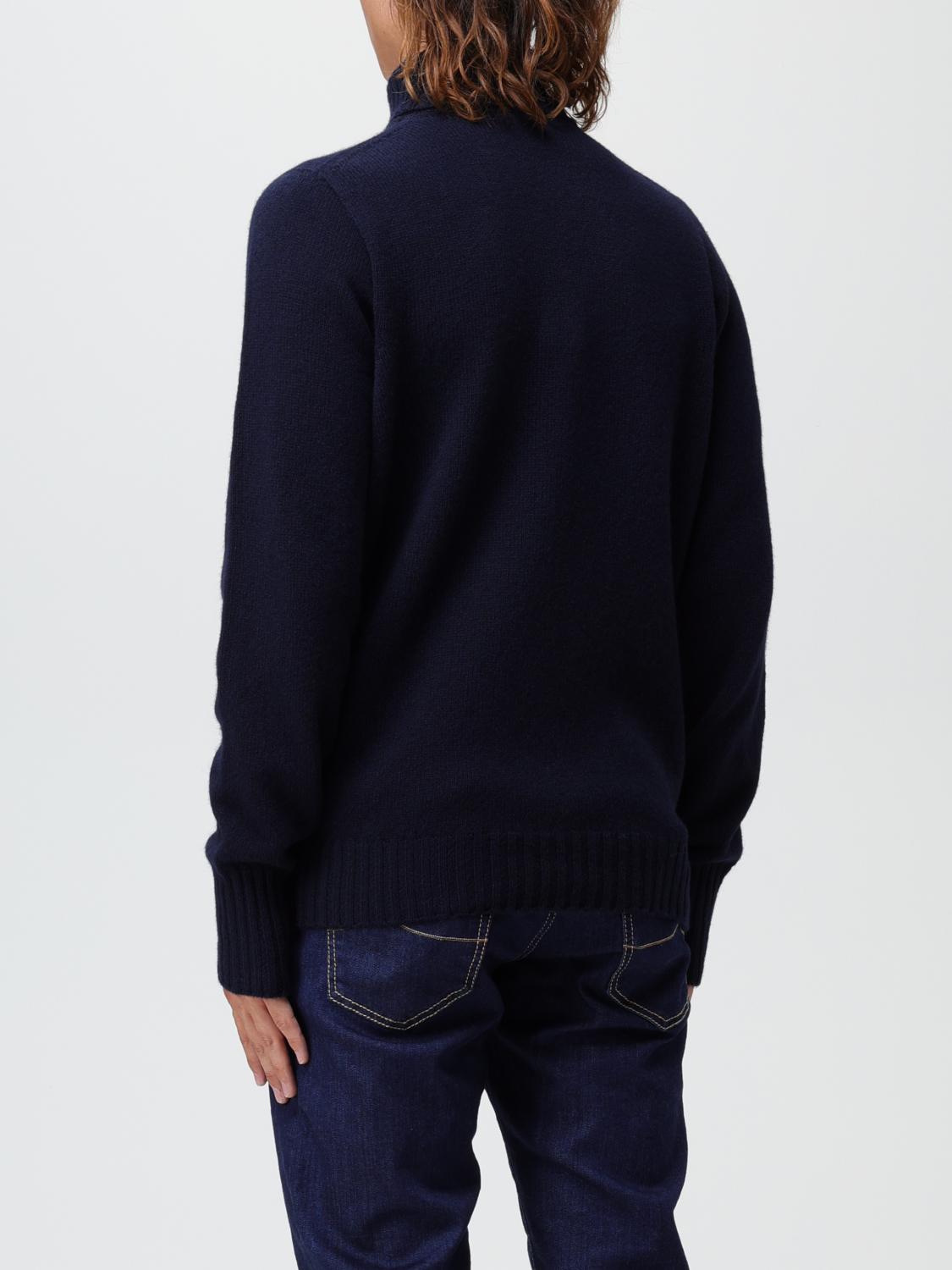 DRUMOHR JERSEY: Jersey hombre Drumohr, Azul Oscuro - Img 2