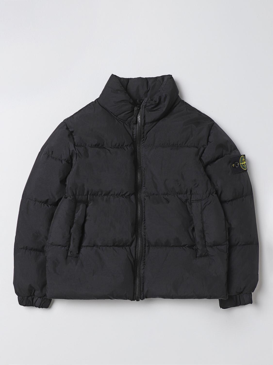 STONE ISLAND JUNIOR JACKE: Jacke kinder Stone Island Junior, Schwarz - Img 1