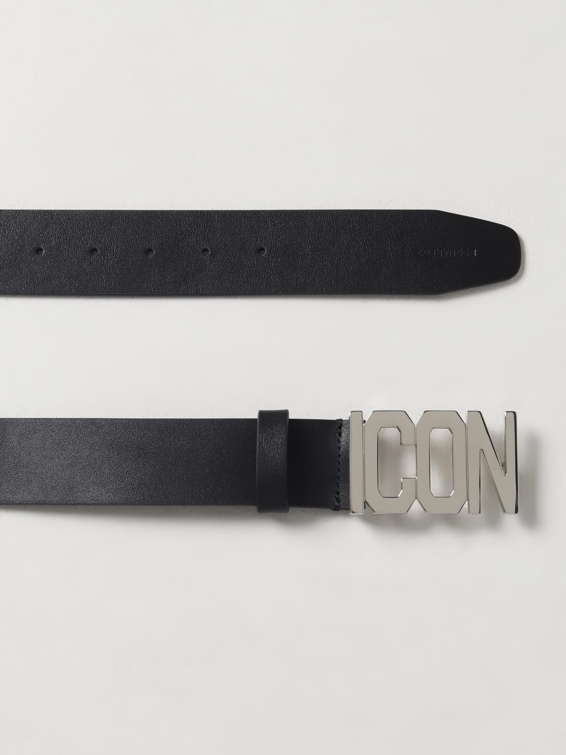 DSQUARED2 CINTURA: 벨트 남성 Dsquared2, 블랙 - Img 2