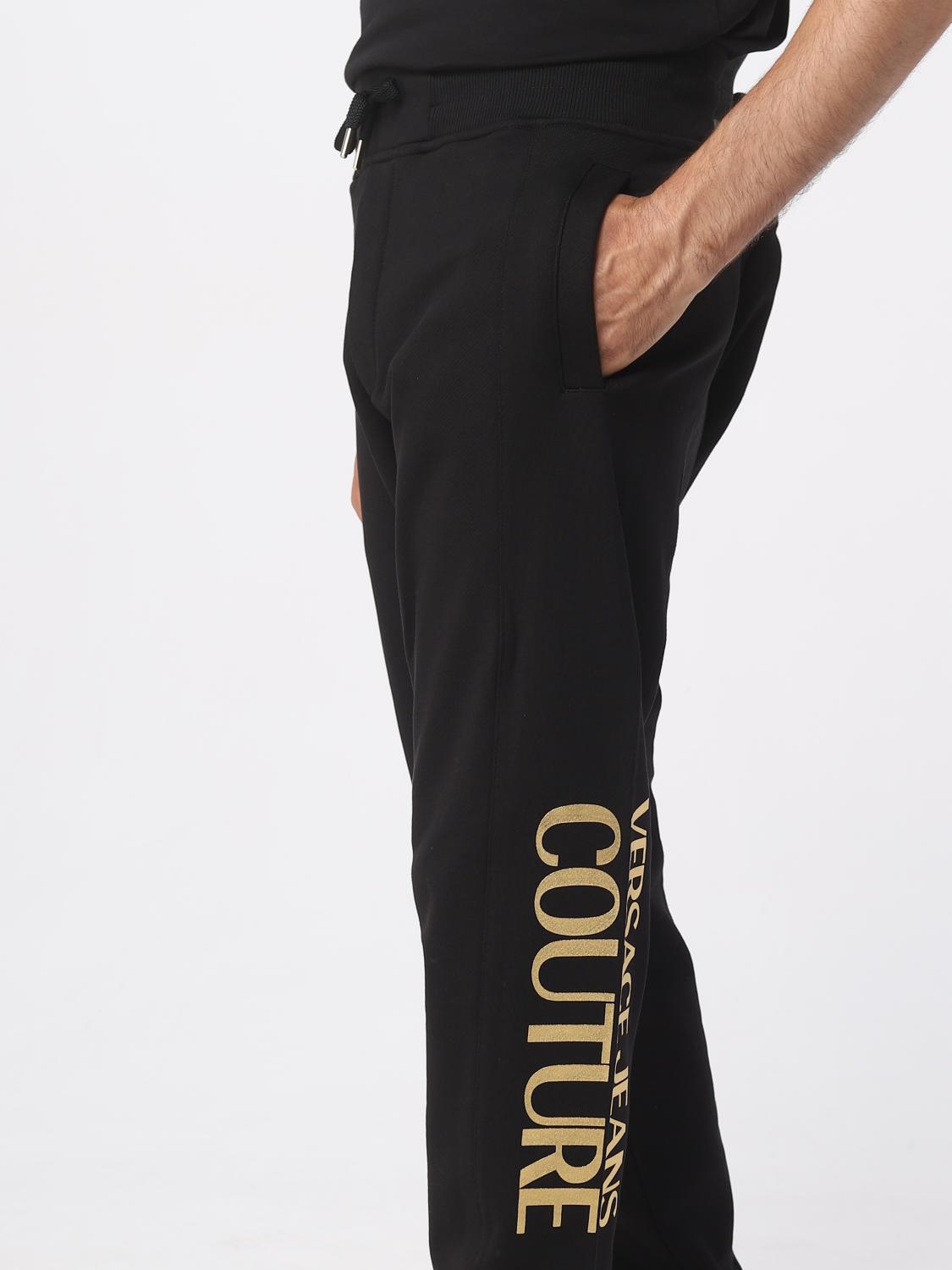 VERSACE JEANS COUTURE PANTS: Versace Jeans Couture men's pants, Black - Img 3