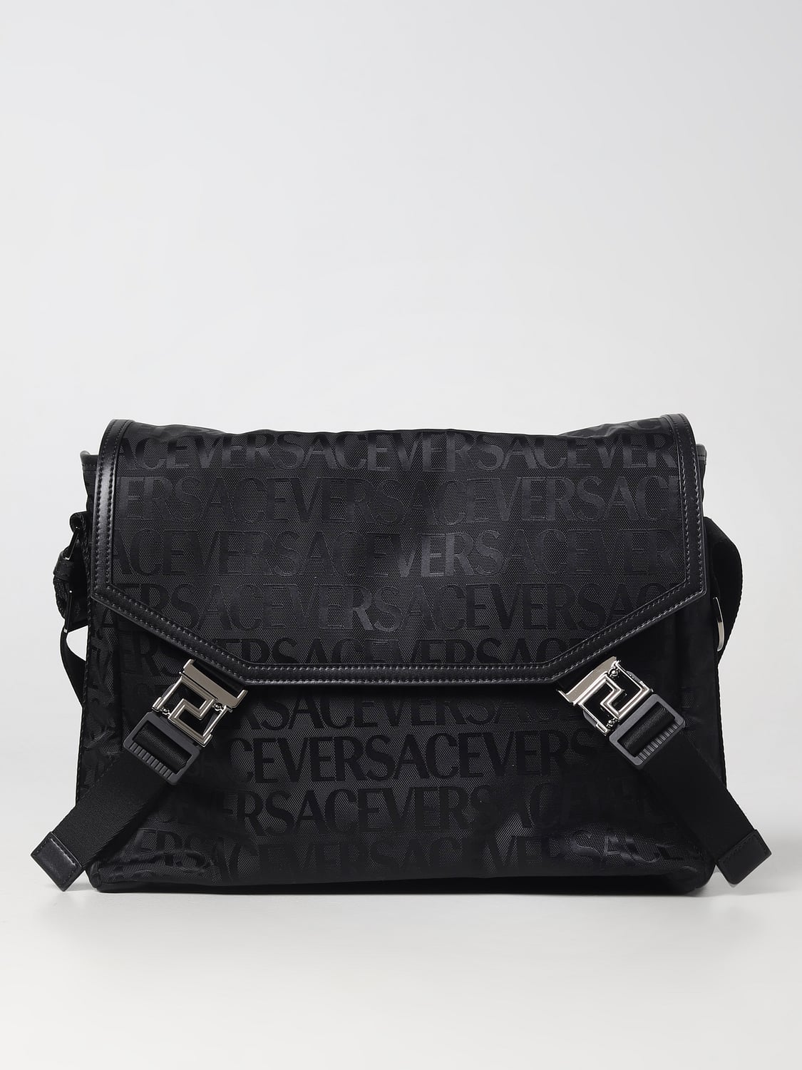 VERSACE BANDOLERA: Bolsos hombre Versace, Negro - Img 1