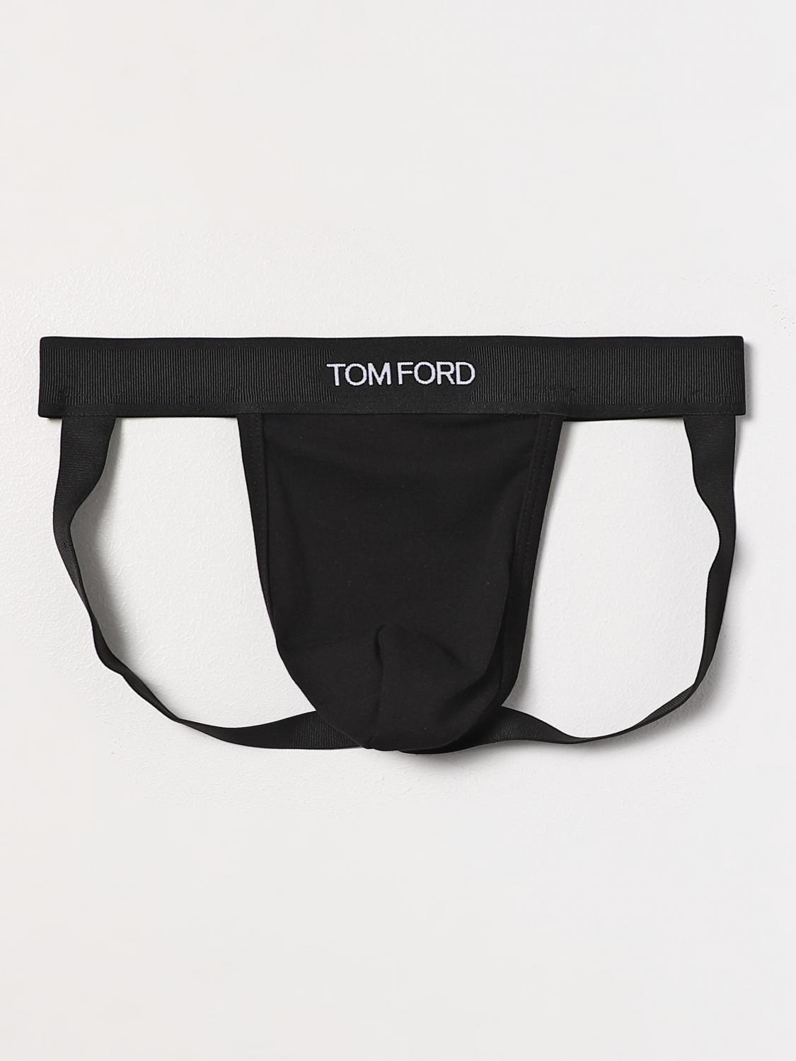 TOM FORD INTIMO: Jock Strap Tom Ford in cotone, Nero - Img 1