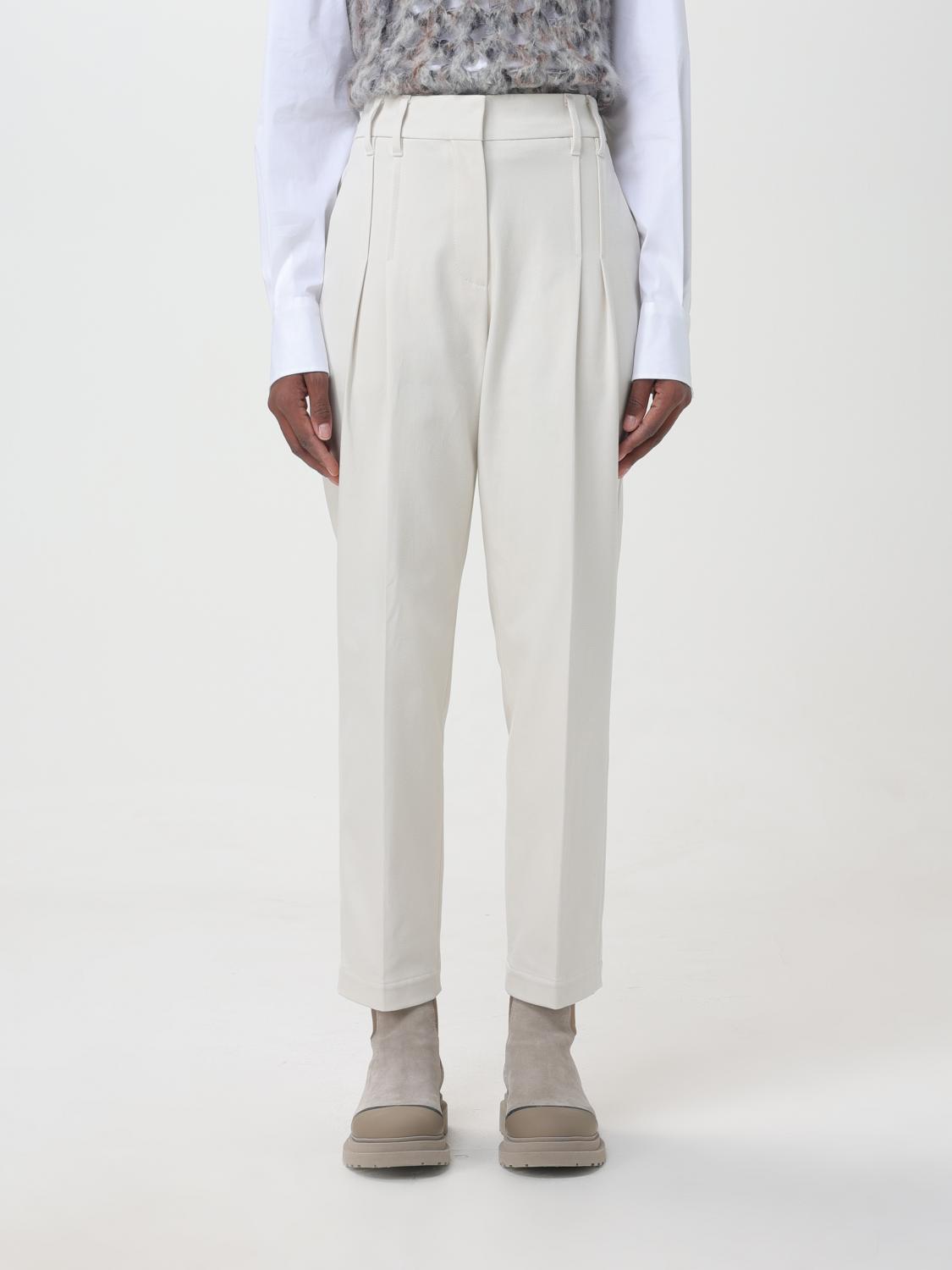 BRUNELLO CUCINELLI HOSE: Hose damen Brunello Cucinelli, Weiss 1 - Img 1