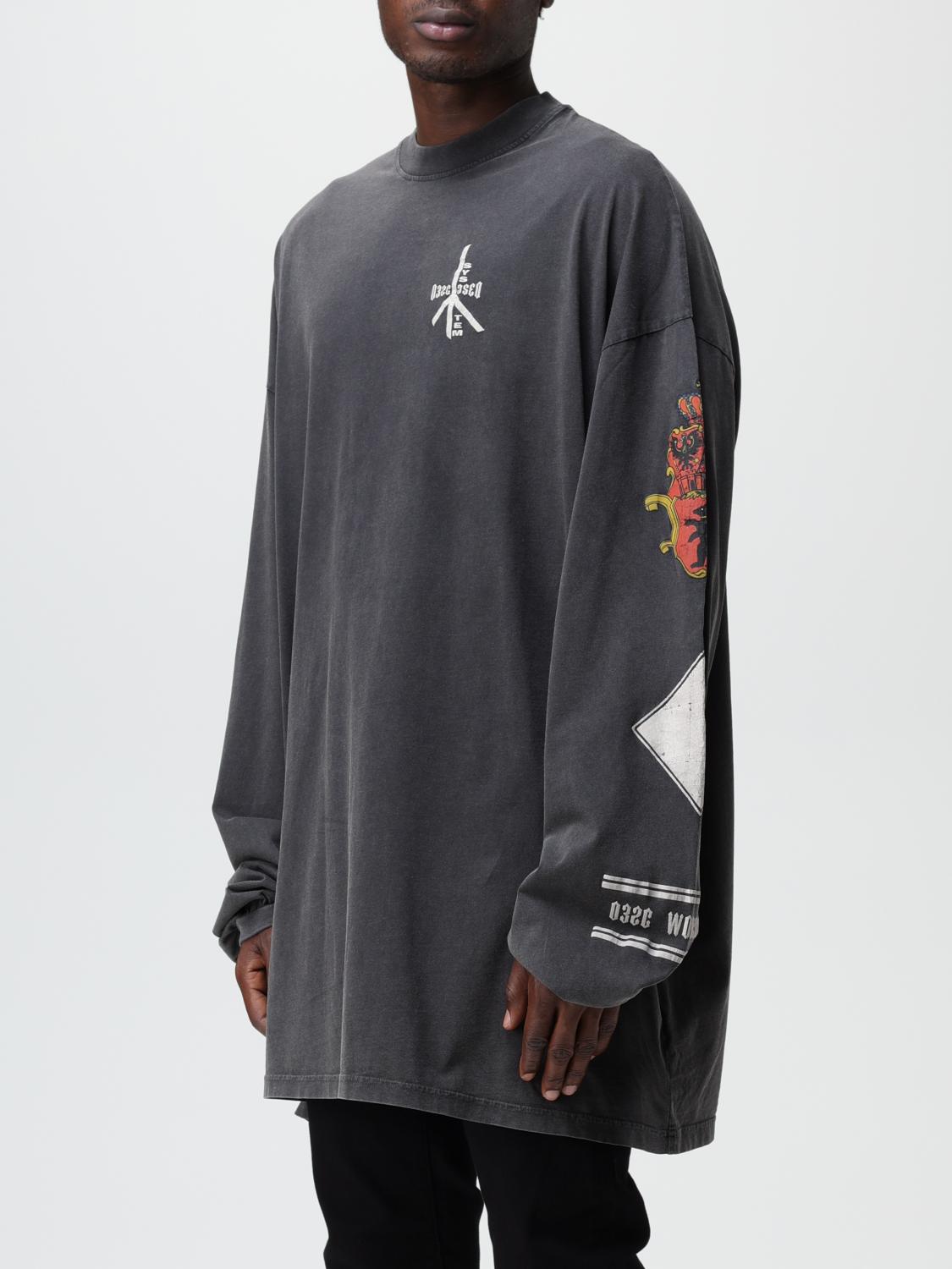 032C T-SHIRT: T-shirt men 032c, Black - Img 4