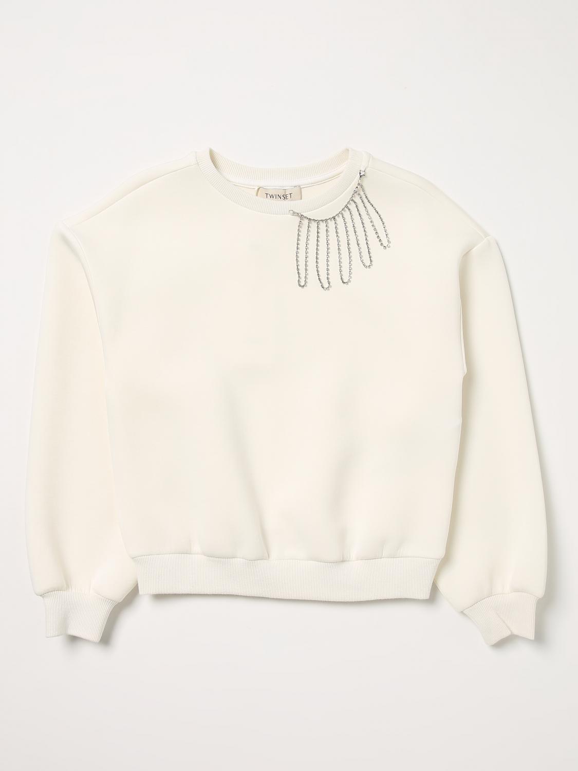 TWINSET PULLOVER: Pullover kinder Twinset, Weiß - Img 1