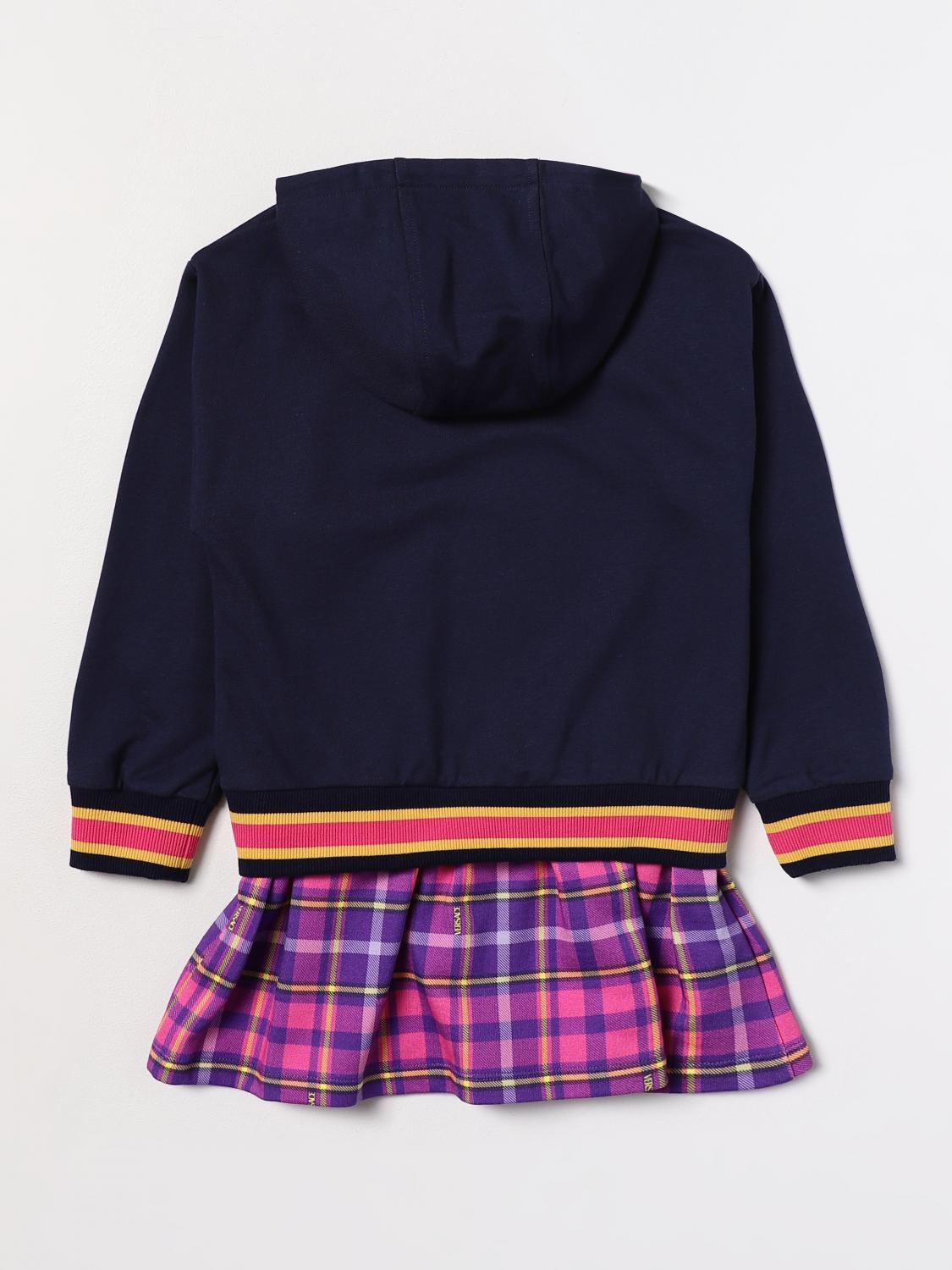 VERSACE VESTIDO: Vestido niños Versace Young, Azul Marino - Img 2